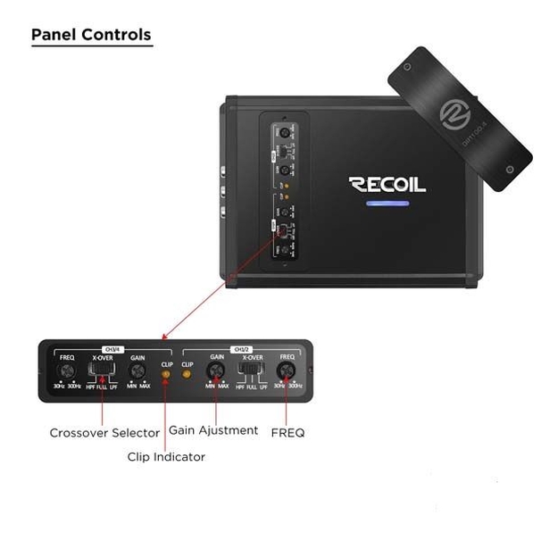 Усилитель Recoil DII1100.4 (4x180)