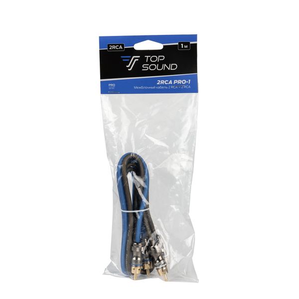 Межблочный кабель Top Sound 2RCA PRO-1 (1 м.)