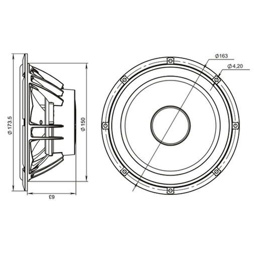 Акустика Pride Easy 6,5MW (мидбасы)