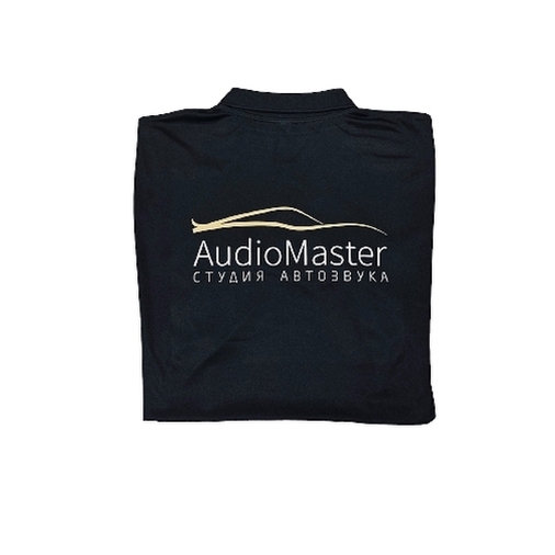 Поло черное AUDIOMASTER (L) 50