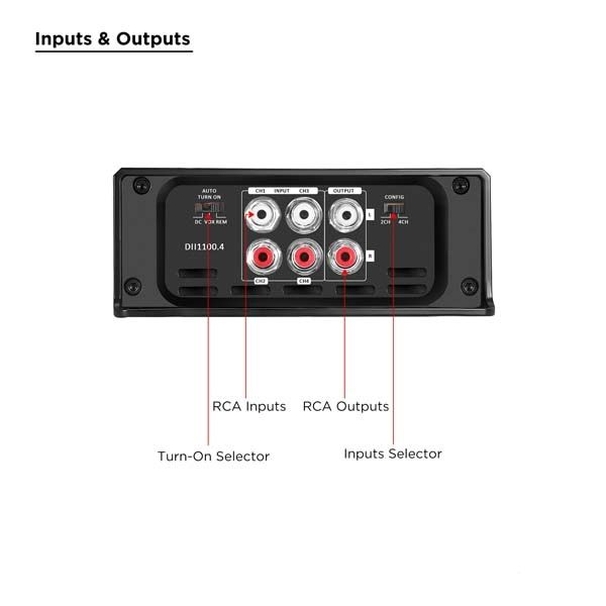 Усилитель Recoil DII1100.4 (4x180)
