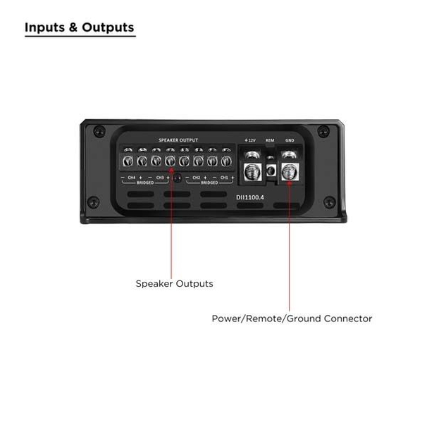 Усилитель Recoil DII1100.4 (4x180)