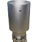 Насадка на глушитель AKRAPOVIC (скошенная, с перфорацией) 63-89мм (серебристая)
