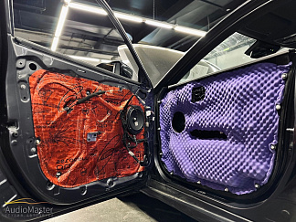 Шумоизоляция дверей и установка аудиосистемы в Changan UNI-V 