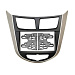 Переходная рамка INCAR RHY-N19 (Hyundai Solaris 11+  2din)
